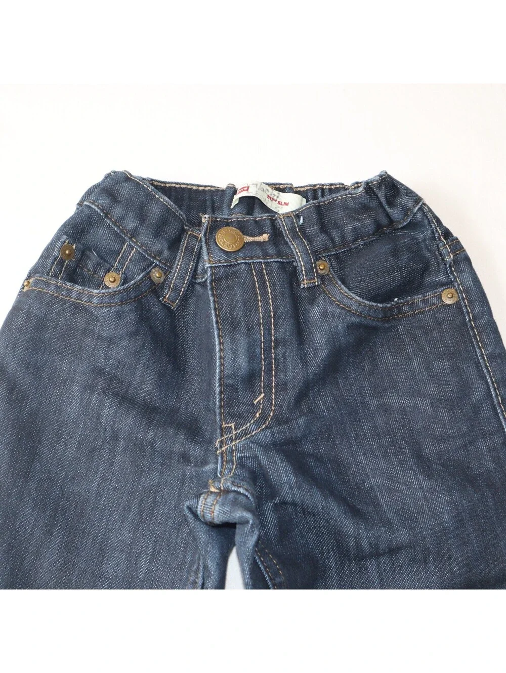 Levis Boys Slim Fit Jeans Size 5 Navy Blue